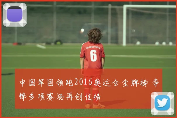 中国军团领跑2016奥运会金牌榜 争锋多项赛场再创佳绩